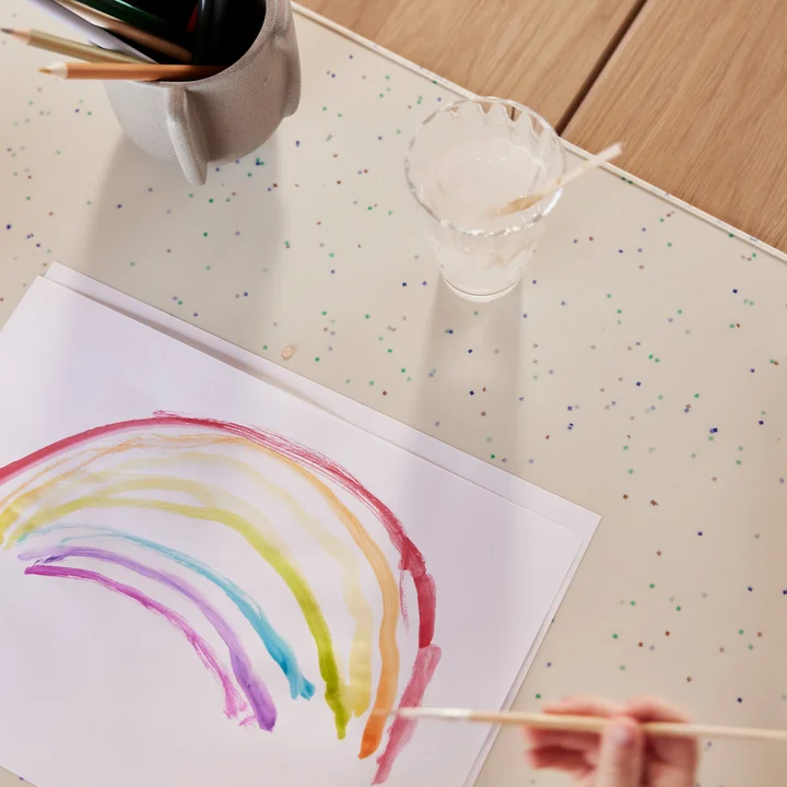 Confetti kreativ måtte, råhvid fra OYOY Mini