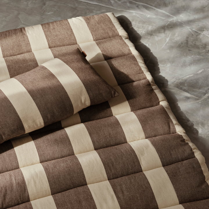 Strand quiltet madras, brun/beige fra ferm Living