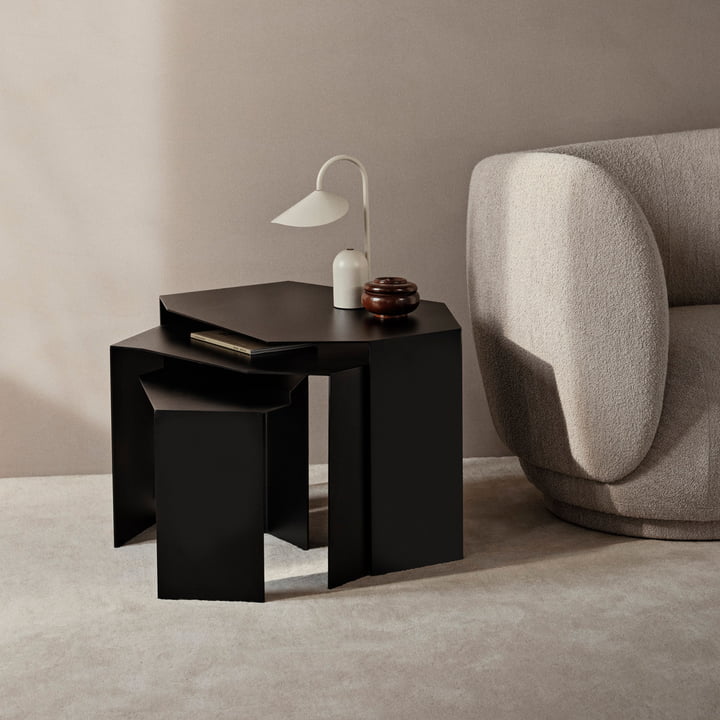 ferm Living - Shard Cluster redebordssæt, sort