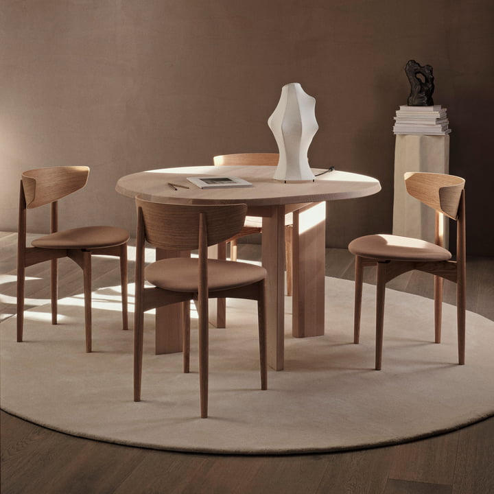 Tarn spisebord, 115 cm, hvidolieret bøg fra Ferm Living