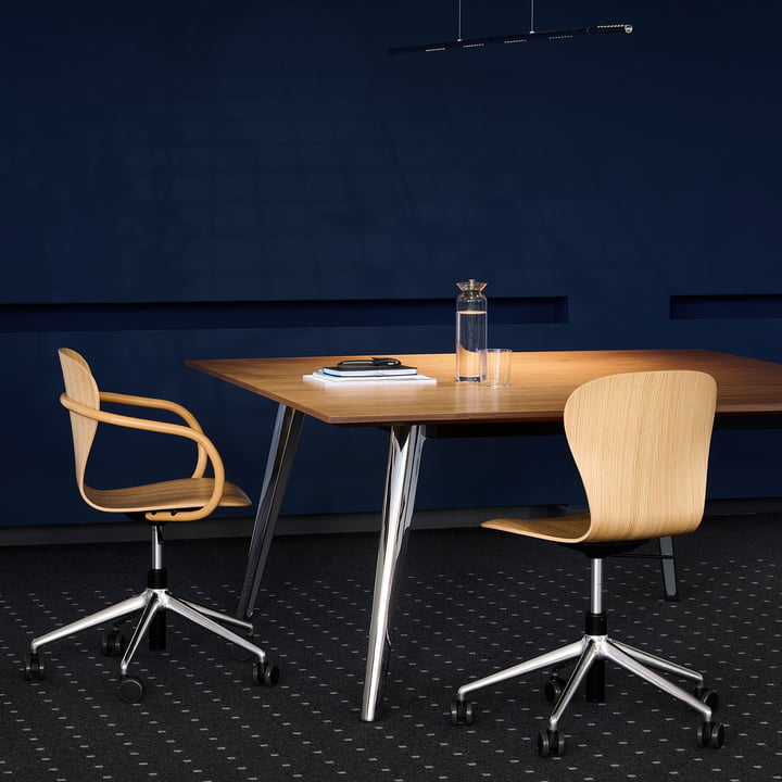 Thonet - S 220 DRW drejestol med hjul