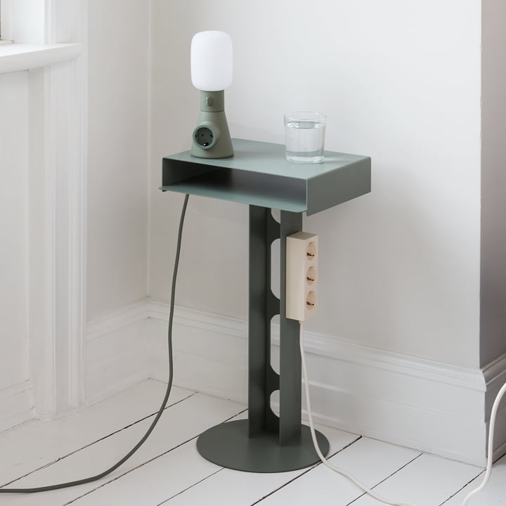Pedestal - Sidekick Bord, mosgrøn