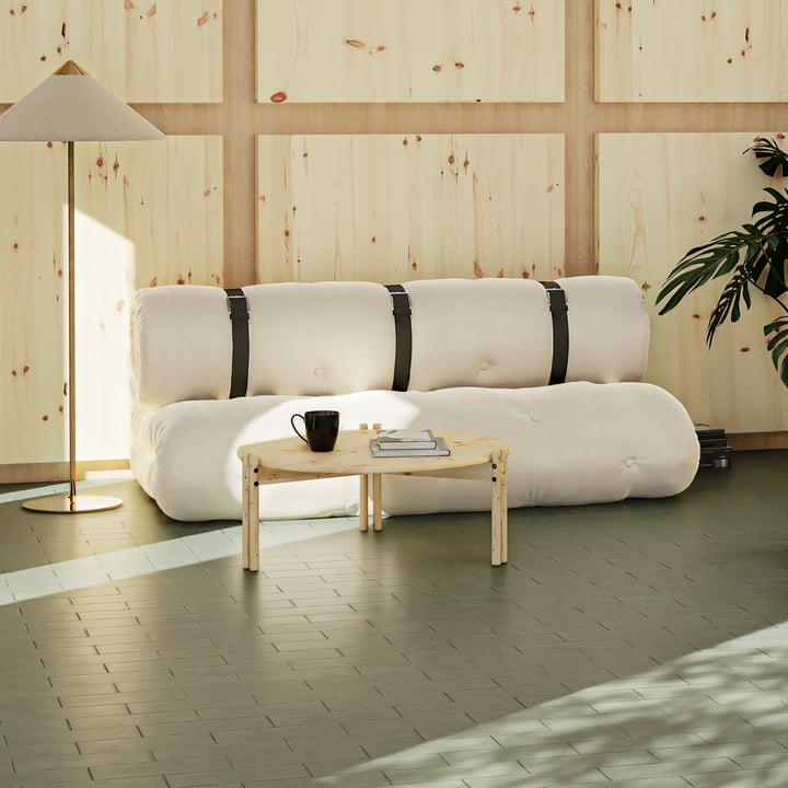 Buckle Up Sofa, 140 x 200 cm, hør fra Karup Design