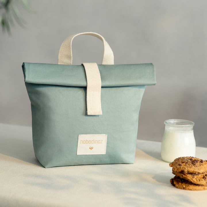 Sunshine Eco Lunch Bag, eden grøn fra Nobodinoz