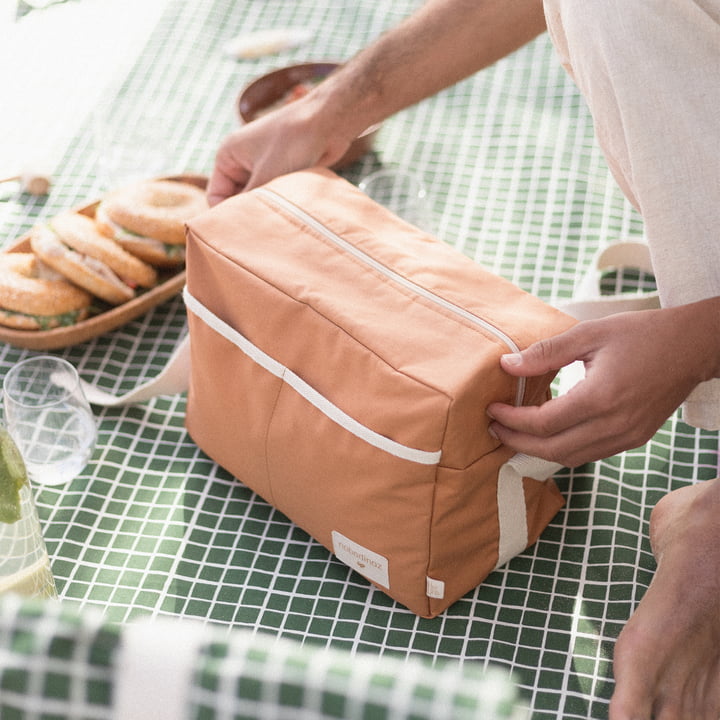 Nobodinoz - Sunshine Lunch Bag XL, cinnamon