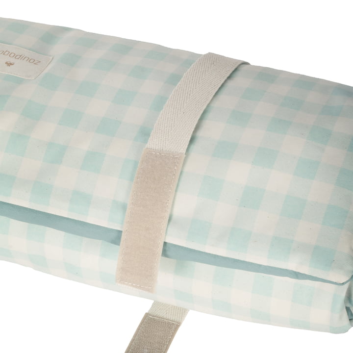 Nobodinoz - Sunshine picnic-tæppe, 58 x 140 cm, opaline vichy
