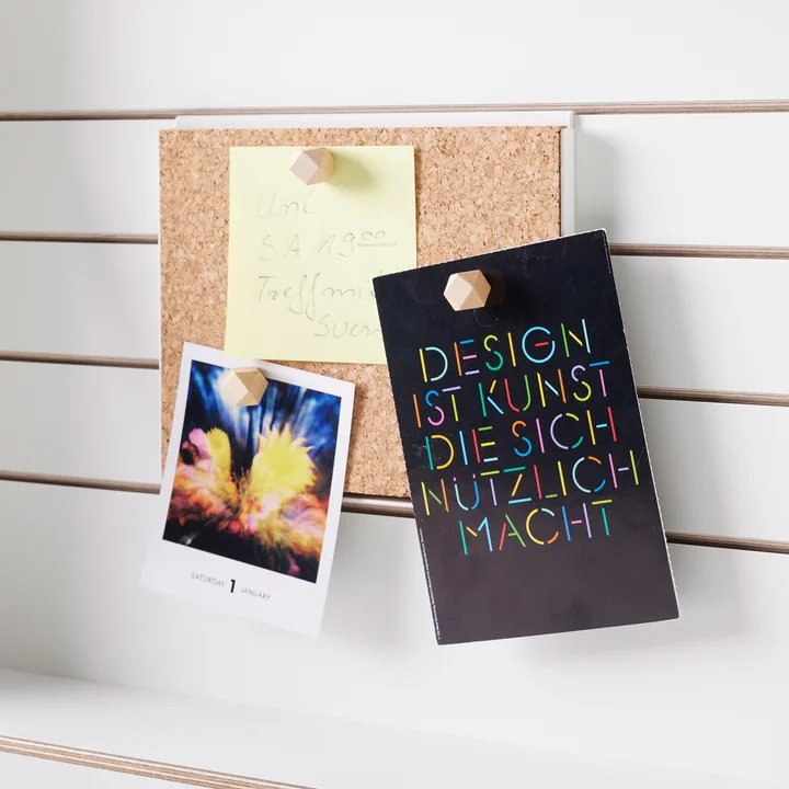 Müller Small Living - Corkboard til Flatmate vægsekretær, hvid