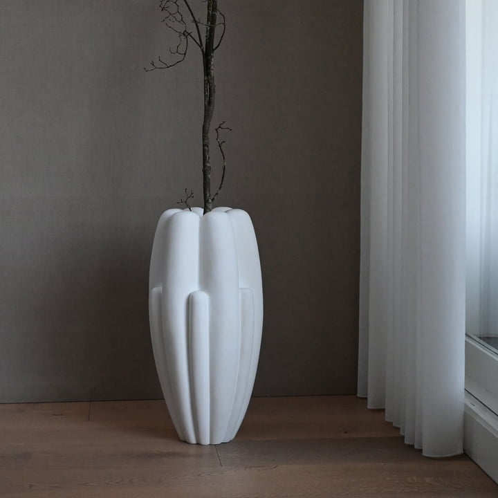 101 Copenhagen - Bloom Vase, stor, benhvid