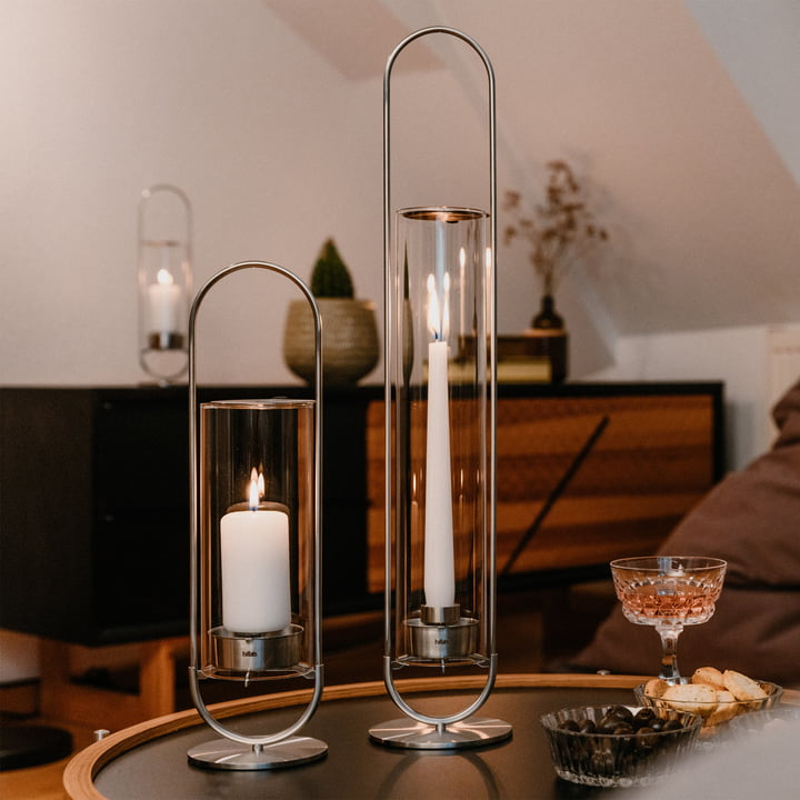 höfats - Oval lysestage, sølv