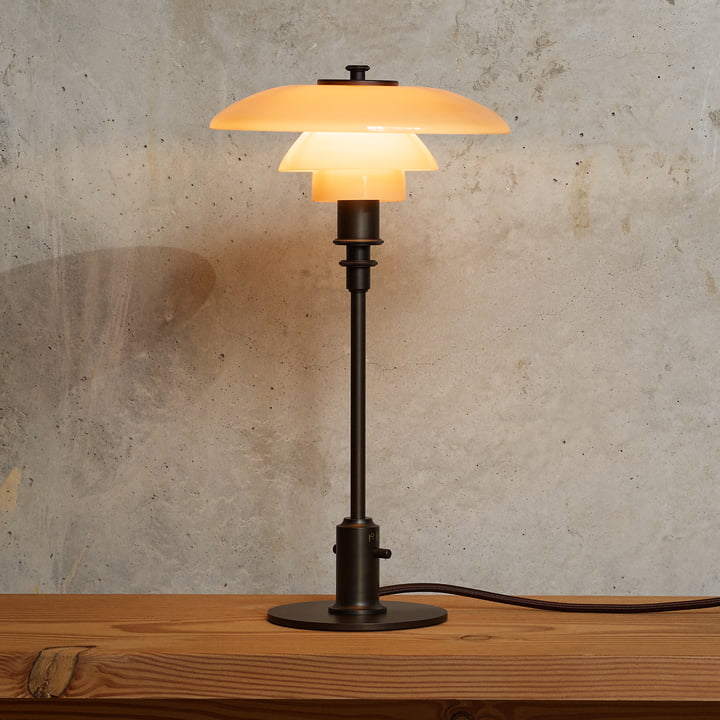 Louis Poulsen - PH 2/1 bordlampe, støvet terracotta (Limited Edition)