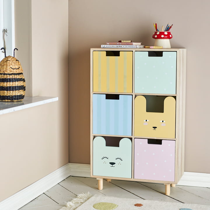 Bloomingville Mini - Calle reol med skuffer