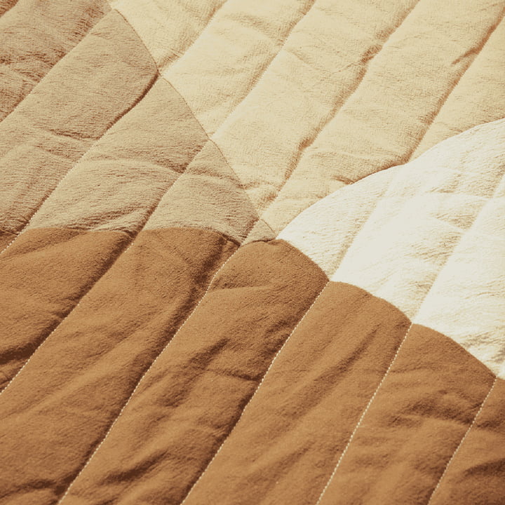 Ferm Living - Swif quiltet måtte, 80 x 110 cm, farverig