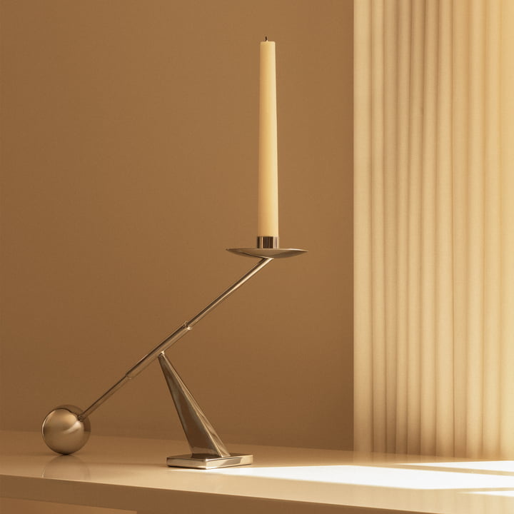 Audo - Interconnect lysestage, H 25,5 x L 42,5 cm, poleret stål