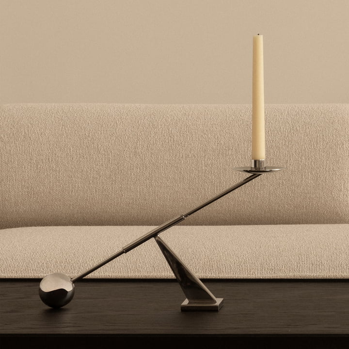 Audo - Interconnect lysestage, H 25,5 x L 42,5 cm, poleret stål