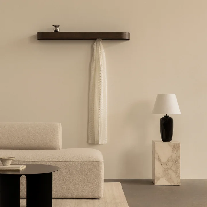 Audo - Epoch væghylde, L 150 cm, mørkbejdset eg/sort
