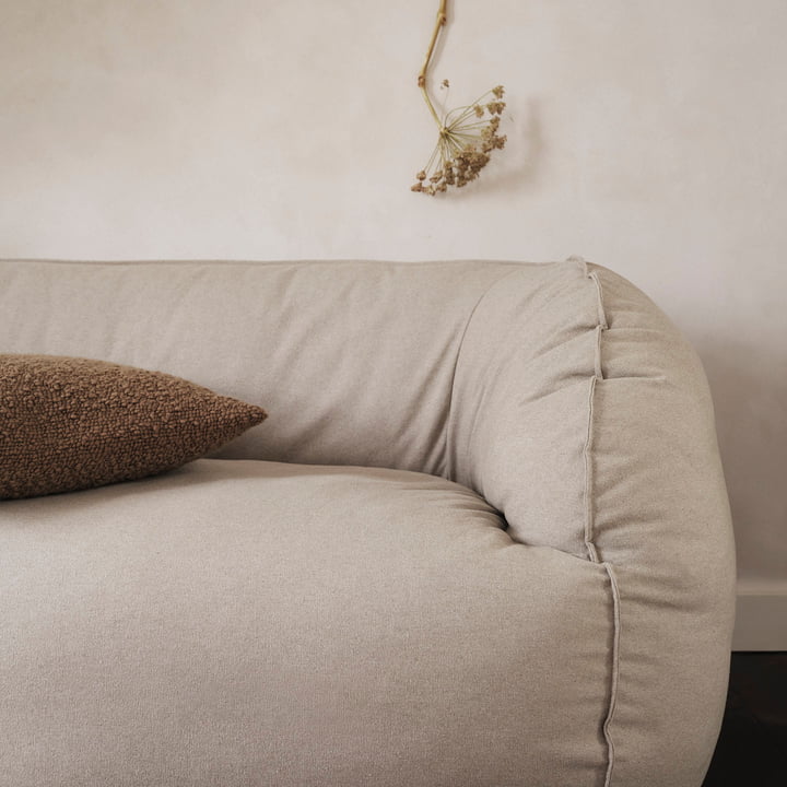 ferm Living - Nesten 2-personers sofa, Re-Cotton natur