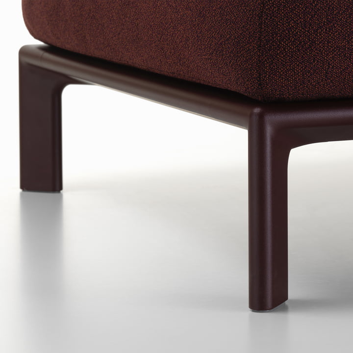 Vitra - Anagram fleksibel modulsofa, mørk bordeaux / mørkerød melange (Cento 12)