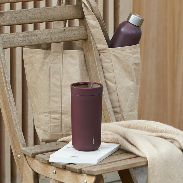 Stelton - To Go Click 0,4 l, dobbeltvægget, berry