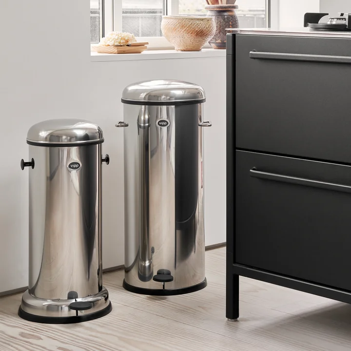 Vipp - 16, 17 pedalspand, rustfrit stål