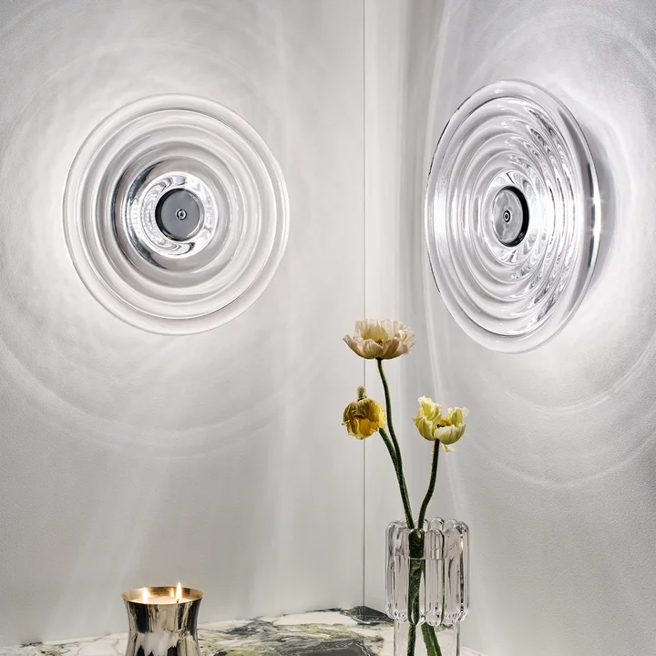 Tom Dixon - Press Surface LED væglampe, stor, klar