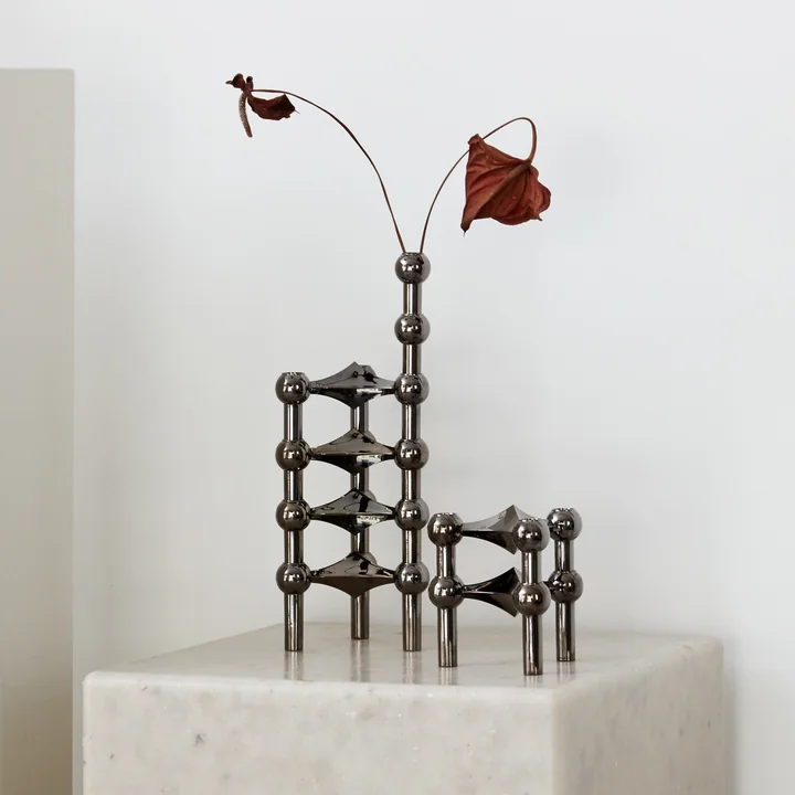 Nagel Stoff, sort/krom