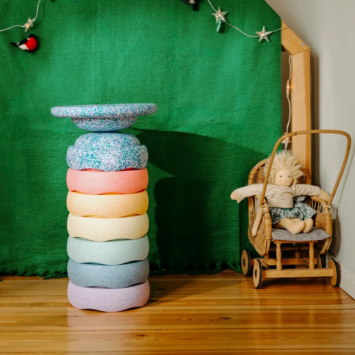 Stapelstein - Winter Special Rainbow Set komplet pastel, flerfarvet (sæt med 7)