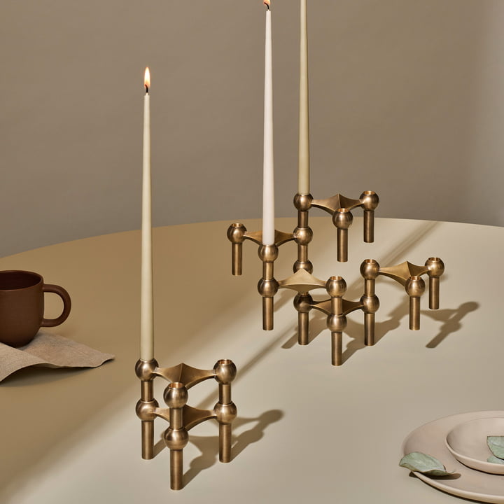 Stoff Nagel - lysestage