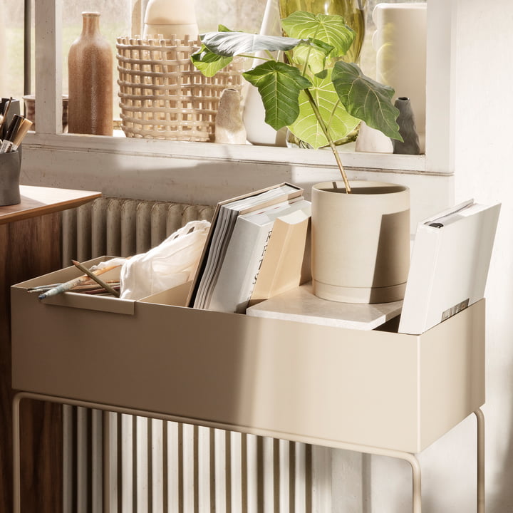 ferm Living - Bakke til Plant Box, beige marmor