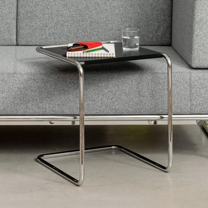 Thonet - B 97 indskudsbord, krom/sort