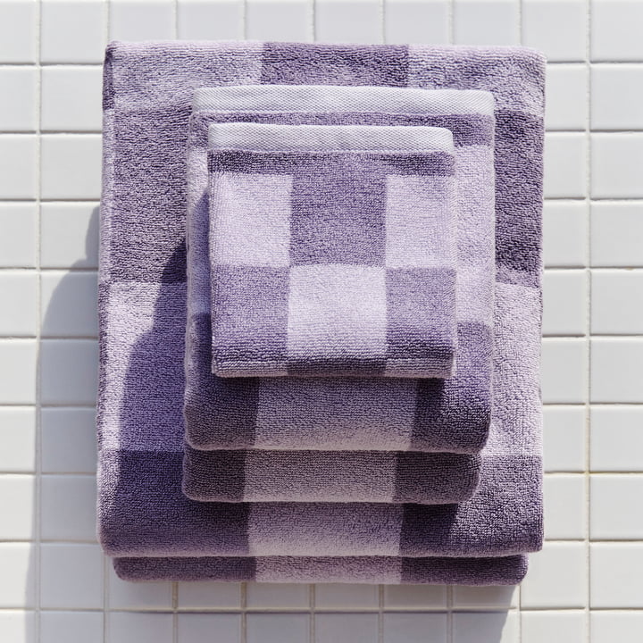 HAY - Check håndklæder, lavendel