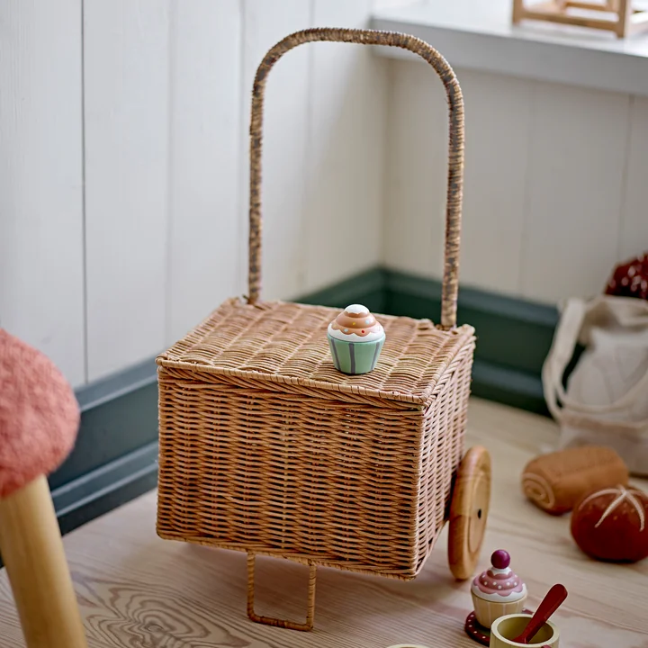 Bloomingville Mini - Penne børnevogn, L 29 x H 50 cm, Rattan