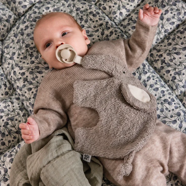 Sebra - Dyne- og sutteholder, elefant, grå