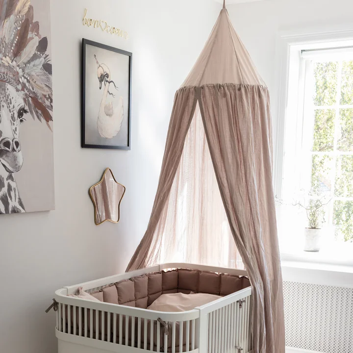 Sebra - sengehimmel, Dobby Wave, jetty beige