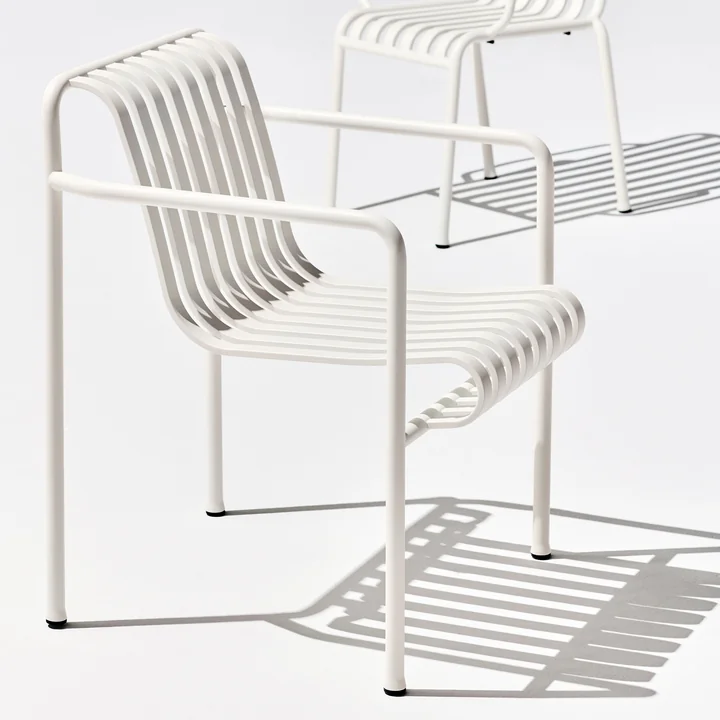 HAY - Palissade Dining Armchair, cremehvid