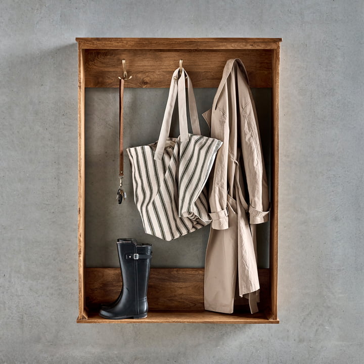 House Doctor - Balance væg knagerække, 100 x 141 cm, antik brun