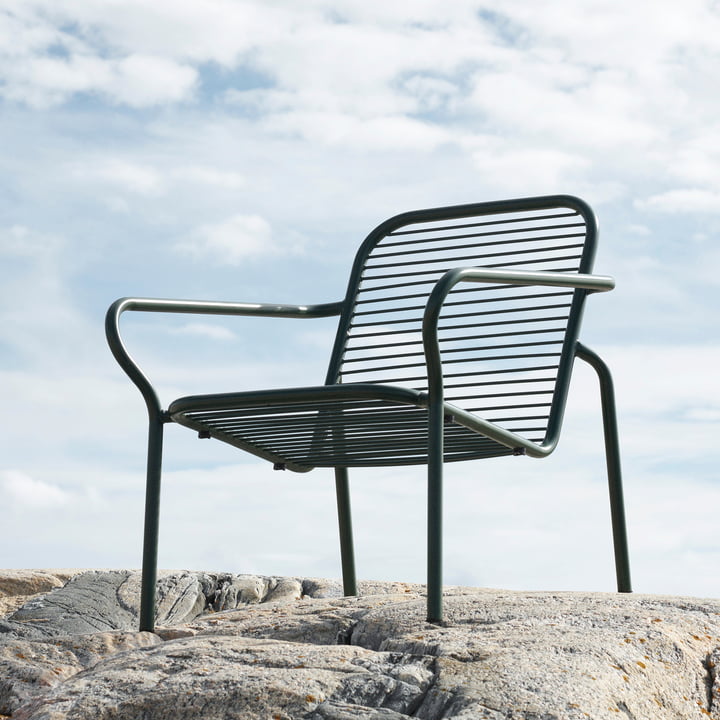 Normann Copenhagen - Vig Lounge Chair, mørkegrøn