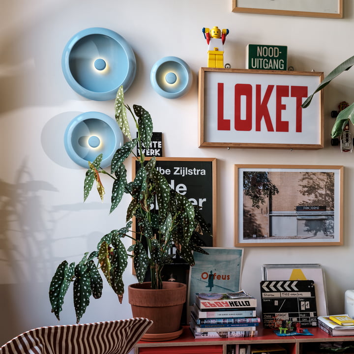 Fatboy - Oloha skal med LED batterilys, jetblå