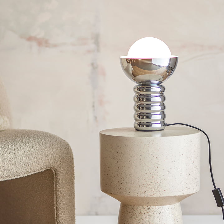 Spike bordlampe, sølv fra Bloomingville