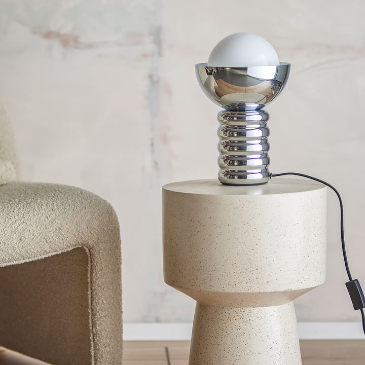 Spike bordlampe, sølv fra Bloomingville
