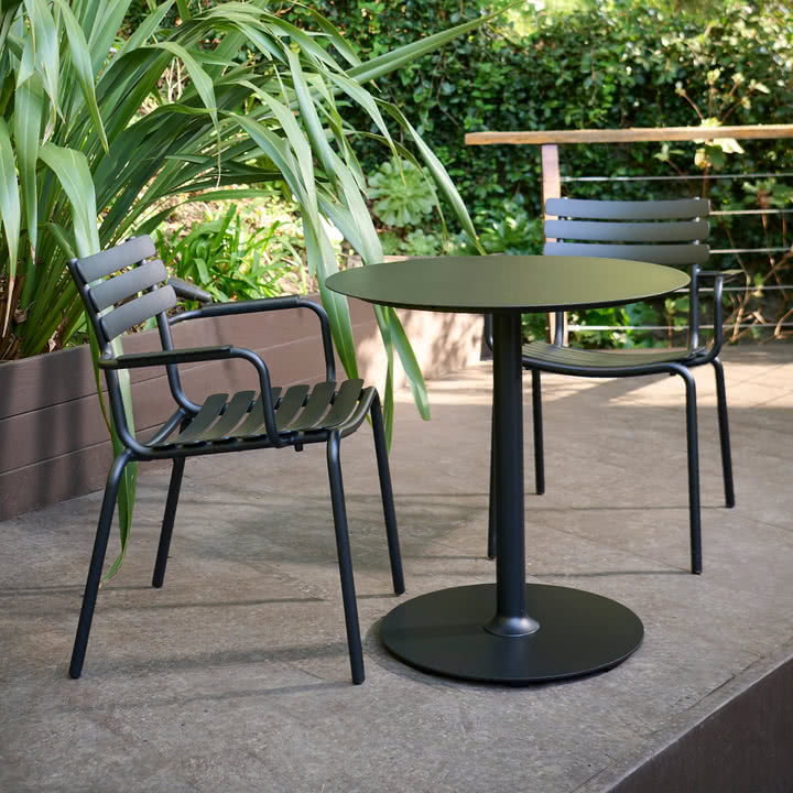 HOUE - Alua Outdoor Dining Lænestol, sort