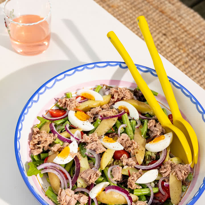 Boavista salatskål Ø 30 cm, blå by & klevering
