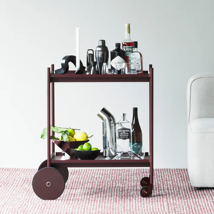 Normann Copenhagen - Rul Trolley, bordeaux