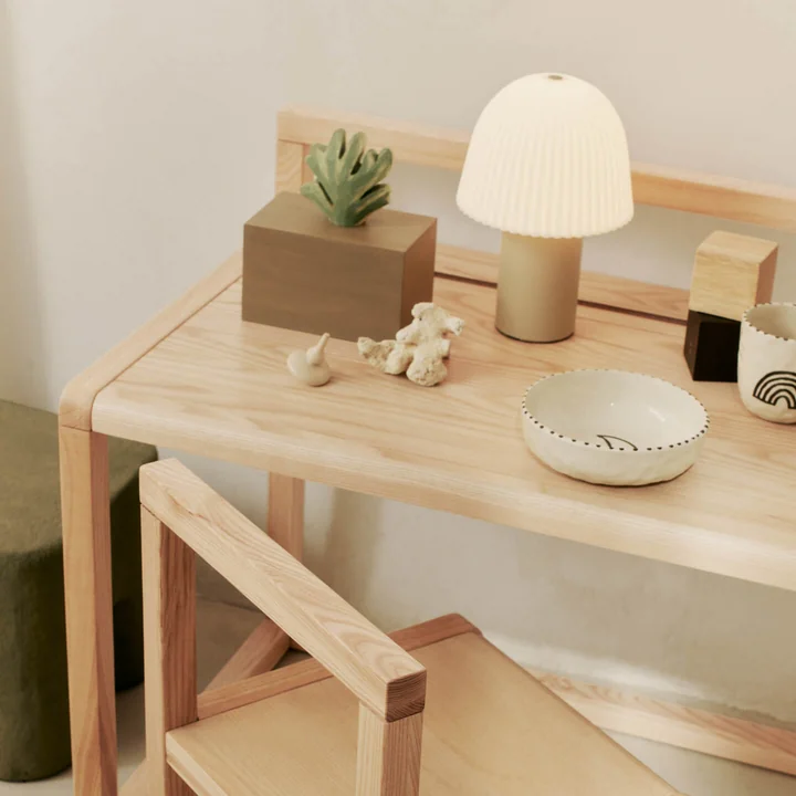 Ferm Living - Frill LED bordlampe, Harbour opbevaringsboks koral