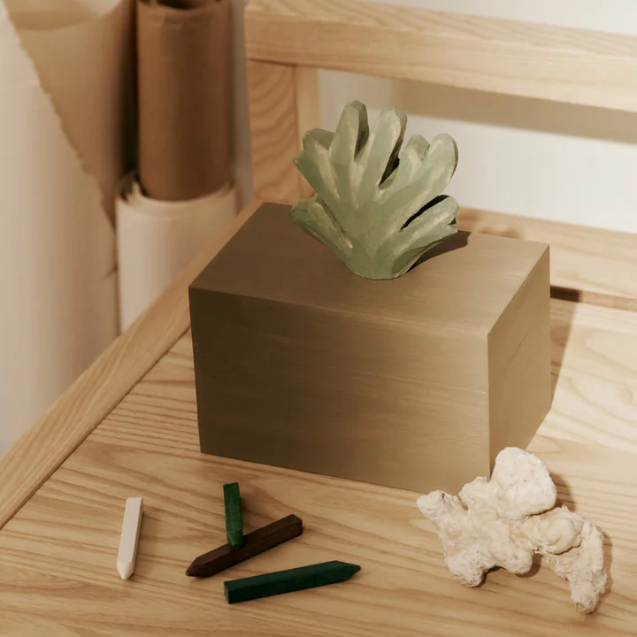 Ferm Living - Harbour koral, H 17 x 14,5 cm, mistelten / solbrun