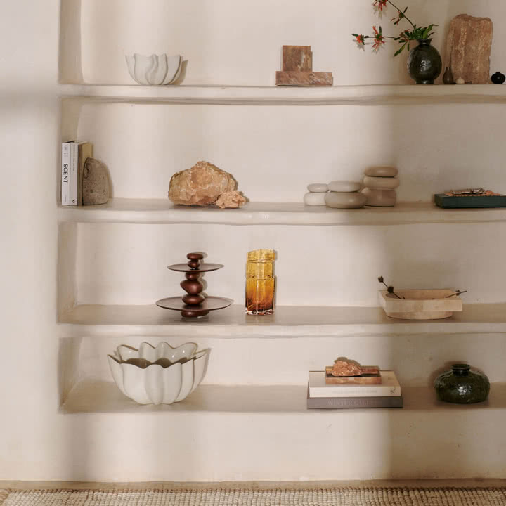Ferm Living - Nium skål, råhvid