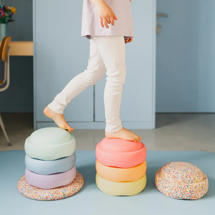 Stapelstein® - Rainbow komplet pastel, flerfarvet (sæt med 7)