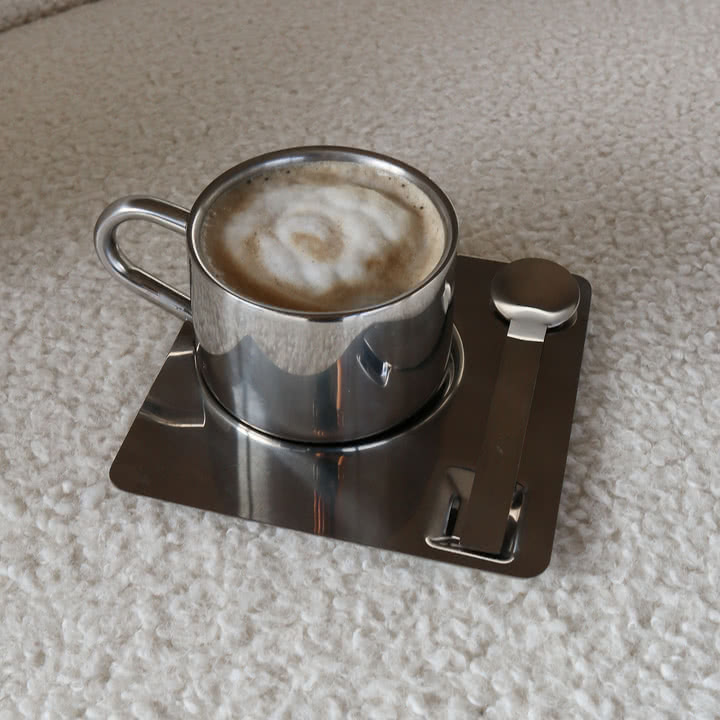 Nichba Design - Kaffesæt, rustfrit stål