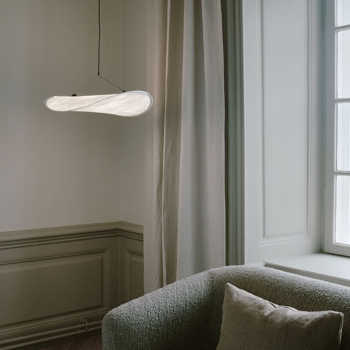 New Works - Tense LED pendel, 55 cm, hvid