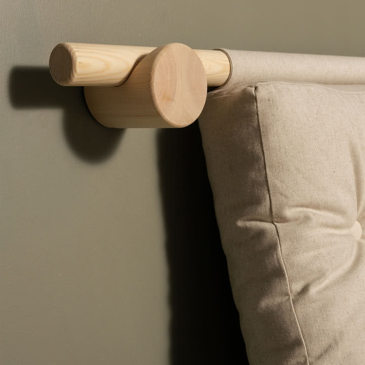 Karup Design - Hooked 135 sovesofa inkl. Bravo madras 135 x 200 cm, hør
