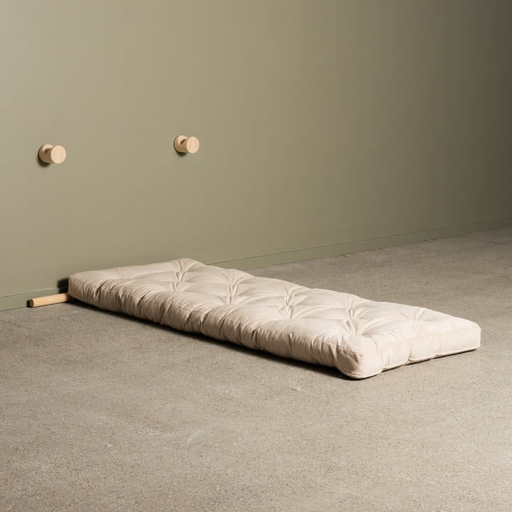 Karup Design - Hooked 75 sovesofa inkl. Bravo madras 75 x 200 cm, elfenben